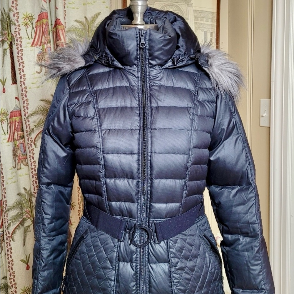 The North  Face faux fur hood down parka  puffer jacket
